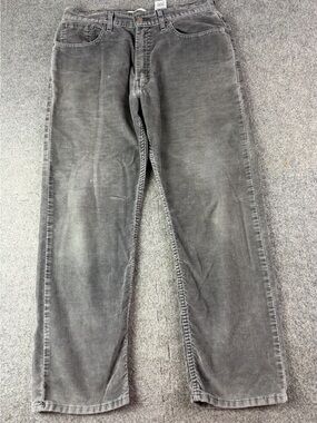 Levi’s Relaxed Straight Mens Cotton Blend Corduroy Pants Sz 32x30 Gray